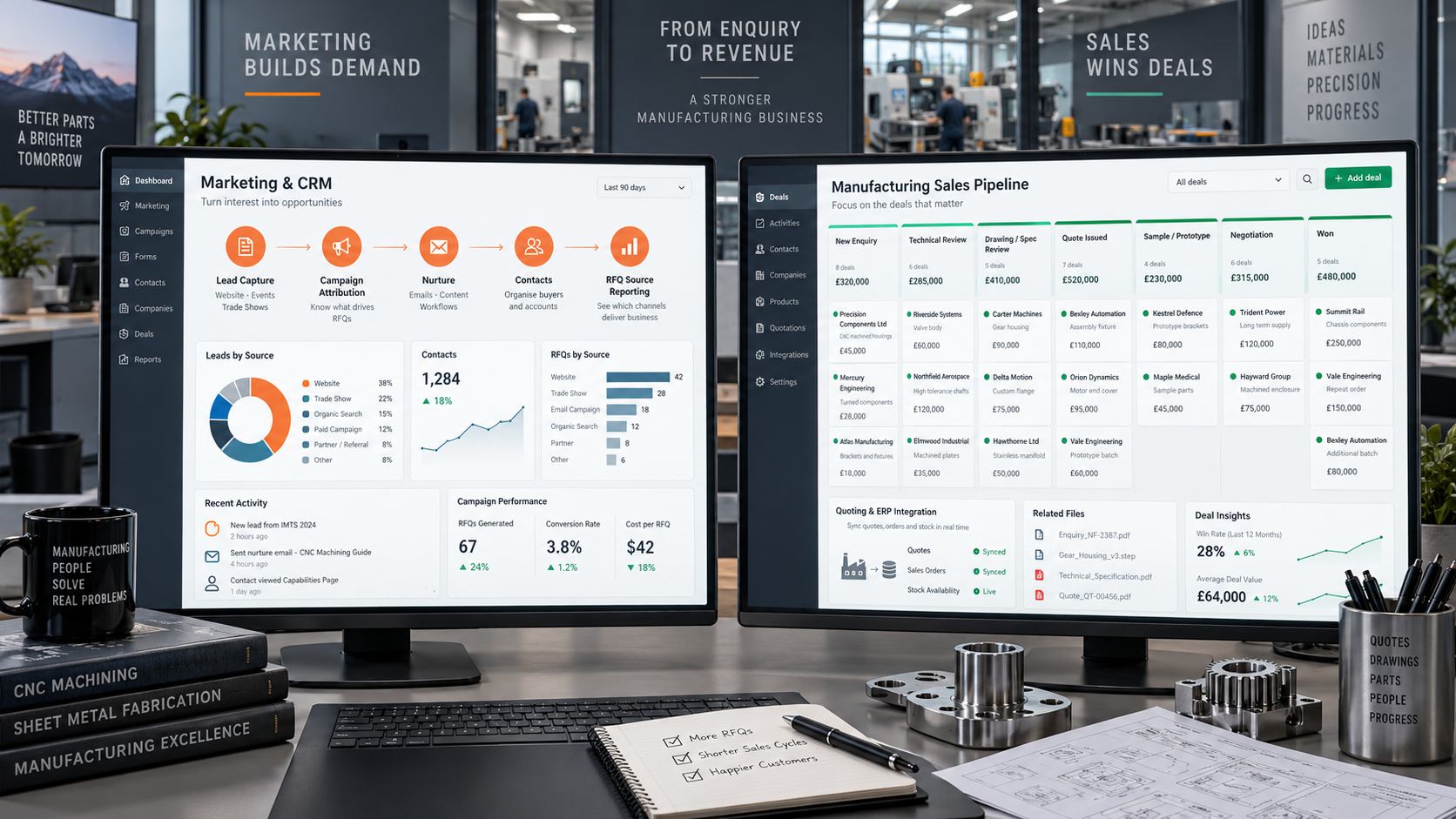 HubSpot vs Pipedrive for Manufacturing: CRM Decision Guide