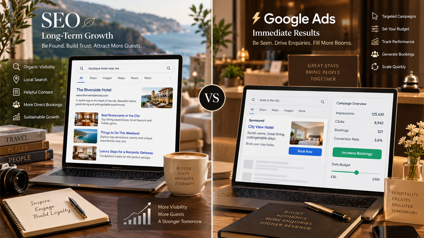 SEO vs Google Ads for Hospitality: Which Should You Use?