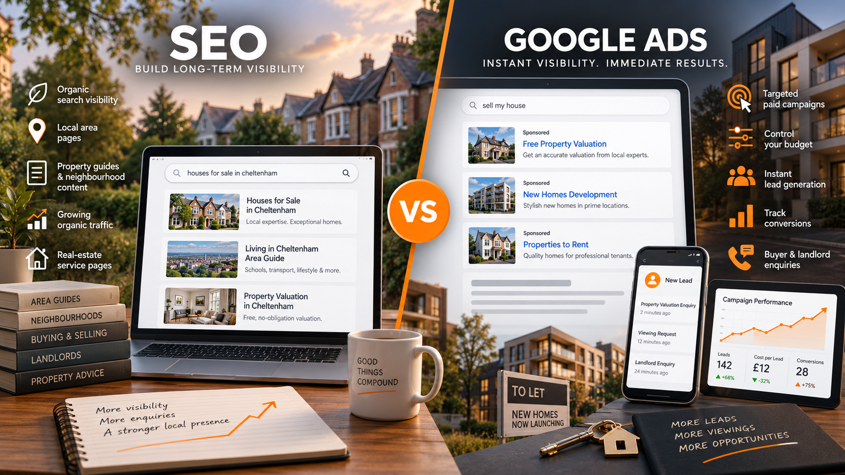 SEO vs Google Ads for Real Estate: Which Should You Use?