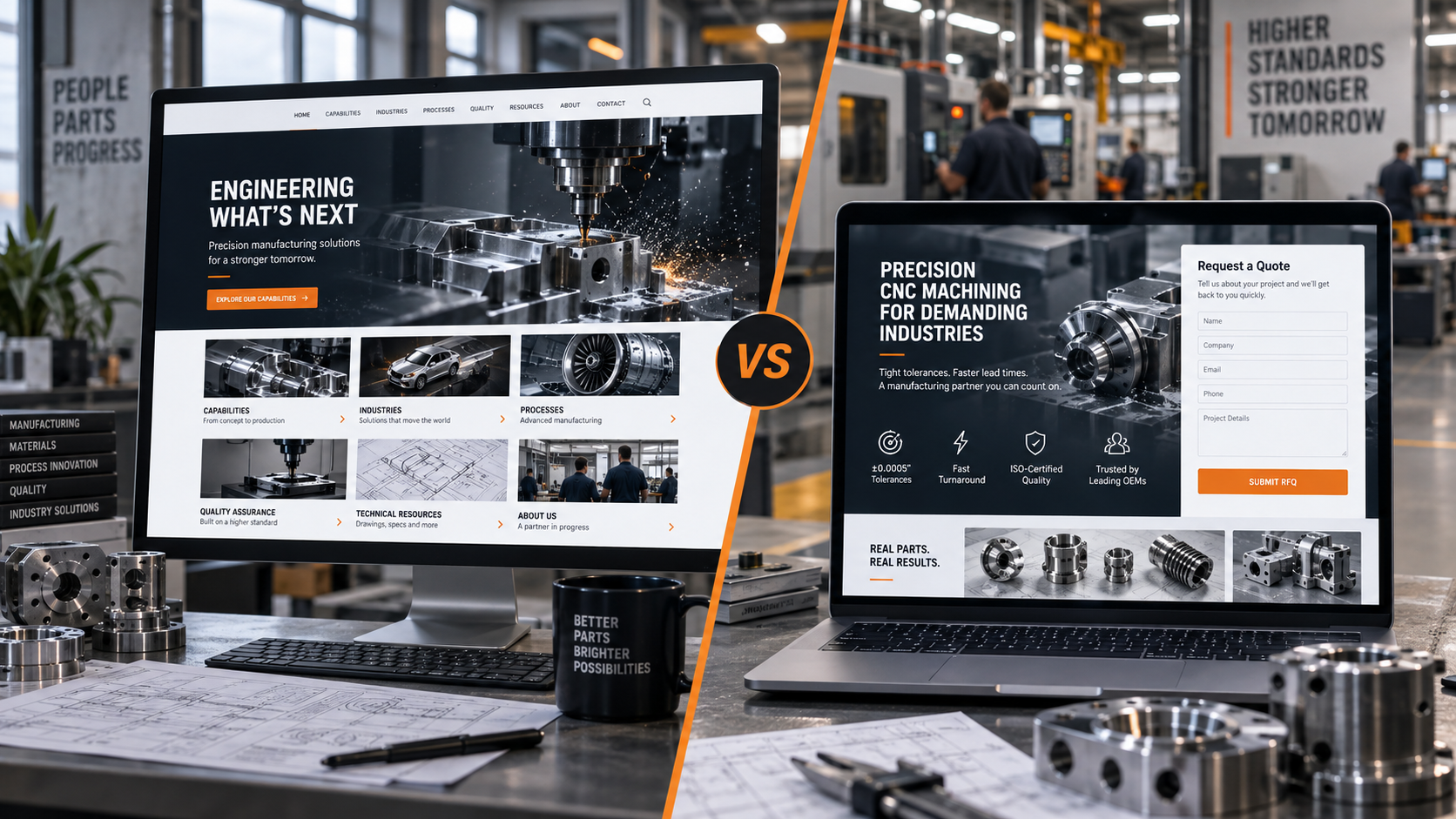 Website Redesign vs Landing Pages for Manufacturing: How to Decide